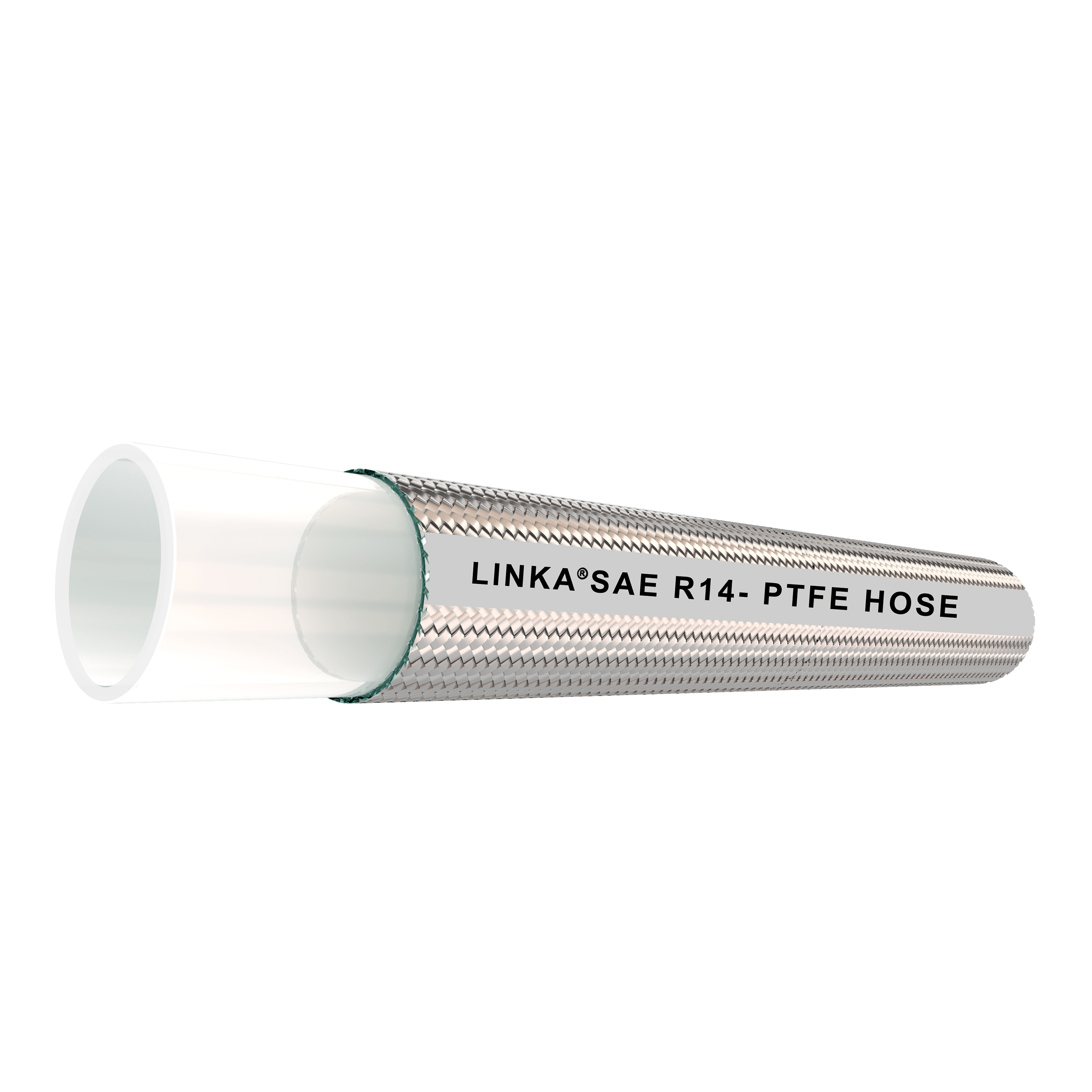 Manguera trenzada de alambre de acero inoxidable SAE R14 -PTFE