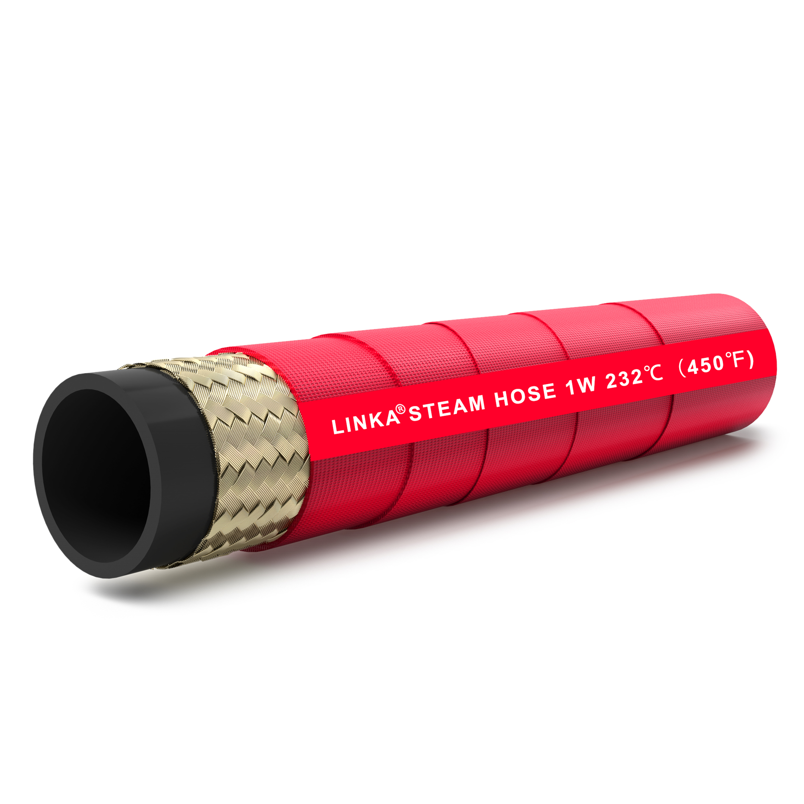 Manguera de vapor rojo con alta presión